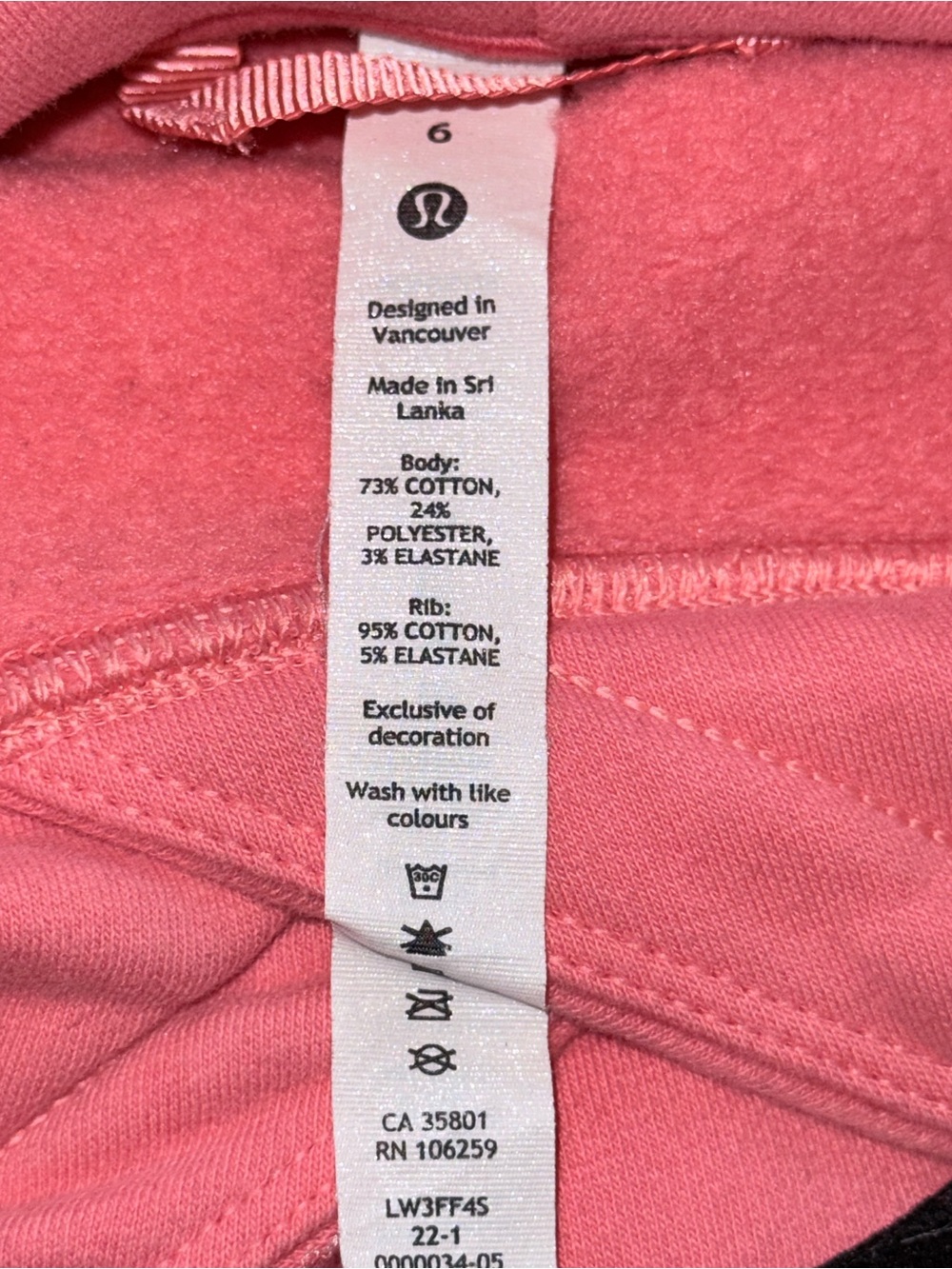 Lululemon Pink Women's Cropped Hooded Pullover Sweatshirt - Picture 3 of 3